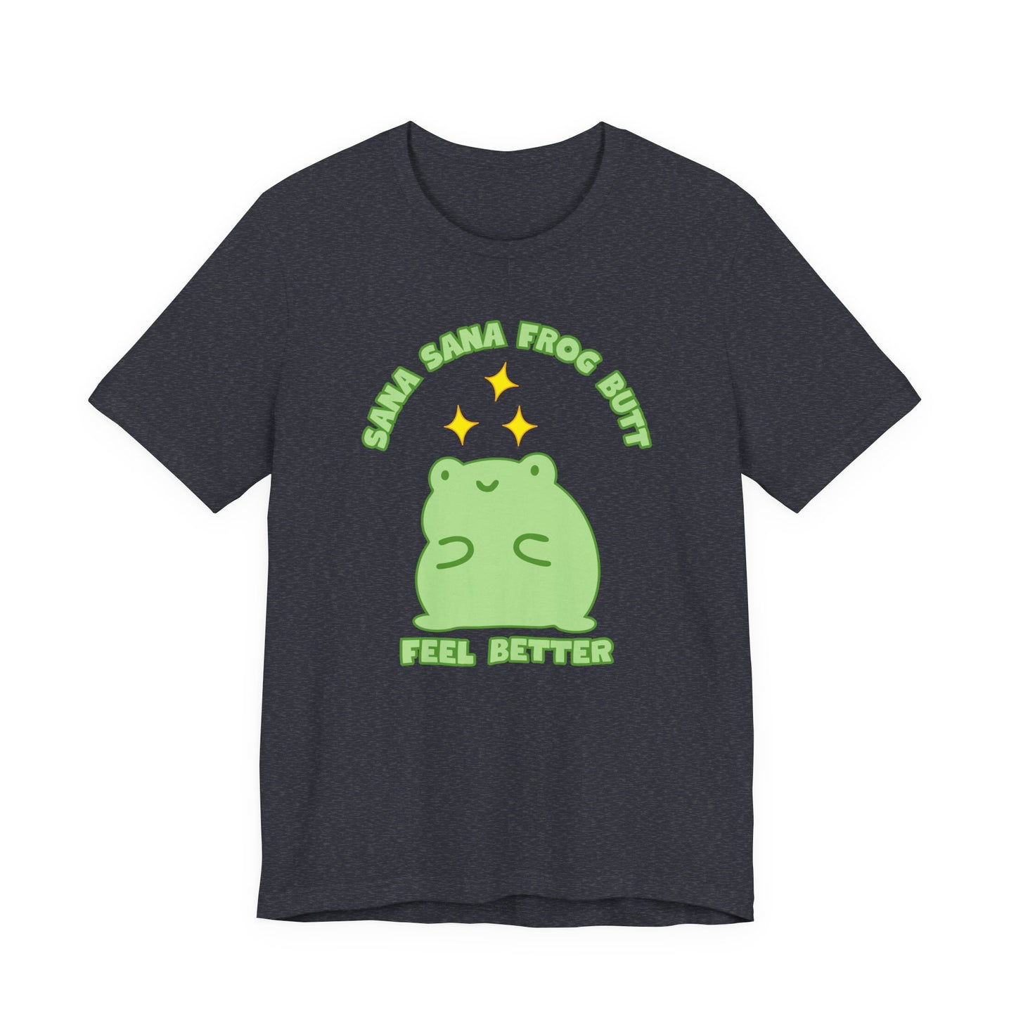 Sana Sana Frog Butt Tee | Silly Saying Graphic T-Shirt
