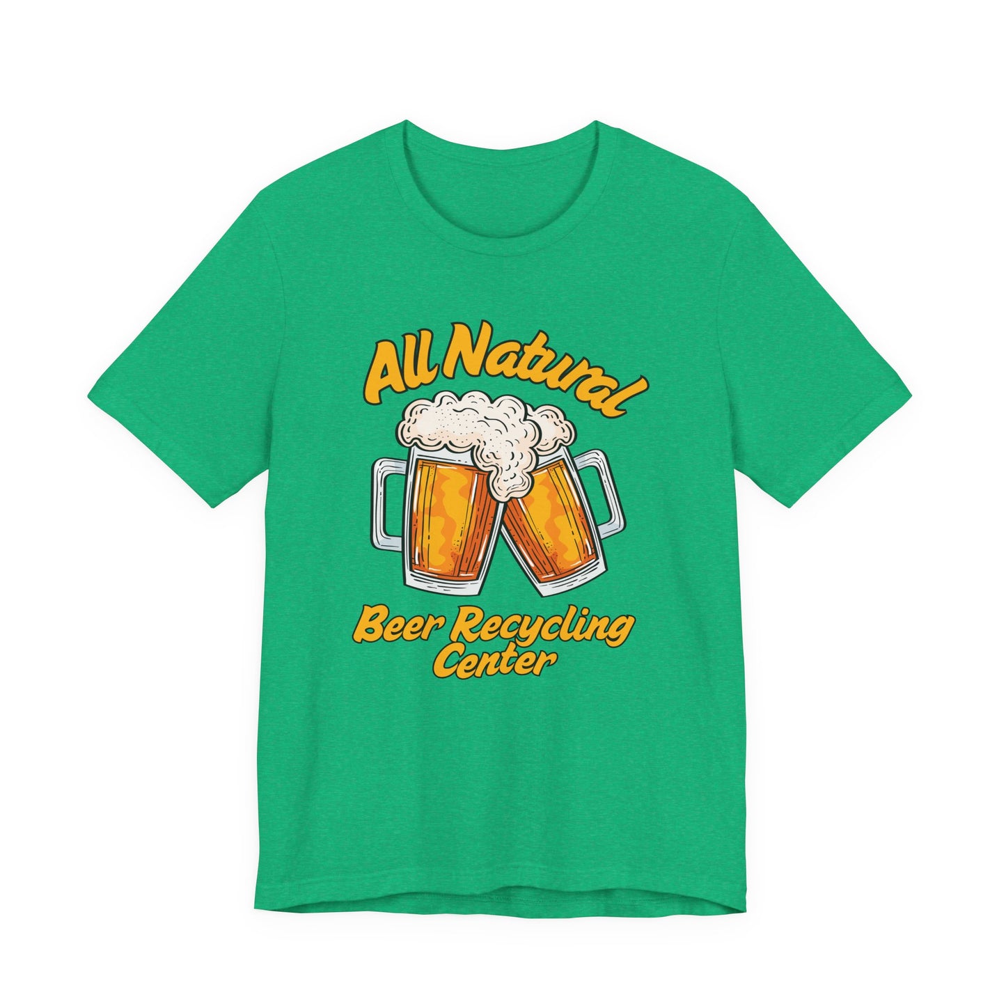 All Natural Beer Recycling Center Tee | Funny Beer Graphic T-Shirt
