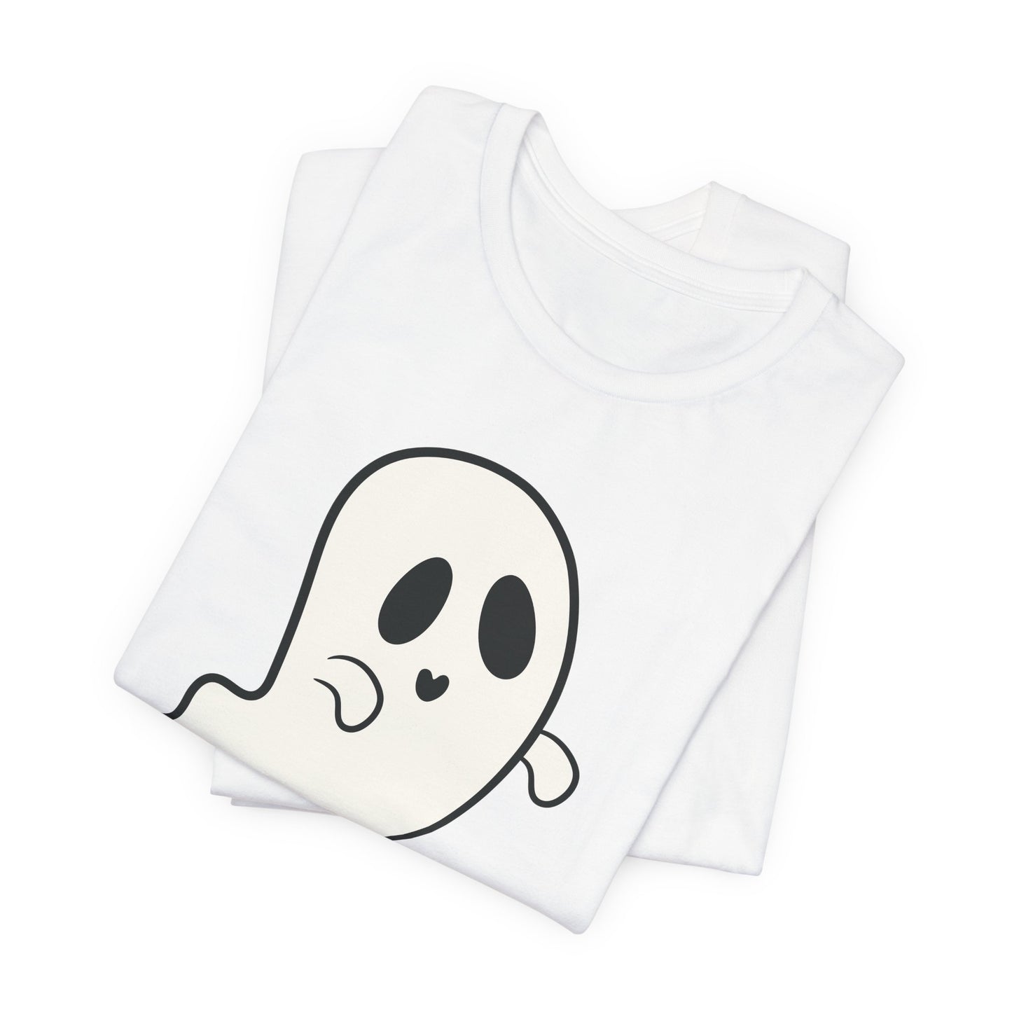 "Hey, Boo!" Ghost Tee | Cute Halloween Graphic T-Shirt
