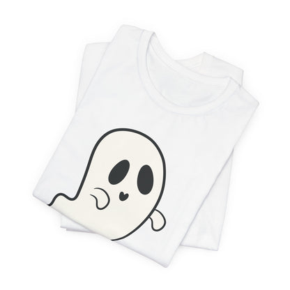 "Hey, Boo!" Ghost Tee | Cute Halloween Graphic T-Shirt