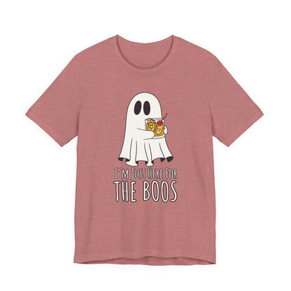 "I'm Just Here for the Boos" Tee | Men's Funny Halloween Graphic T-Shirt