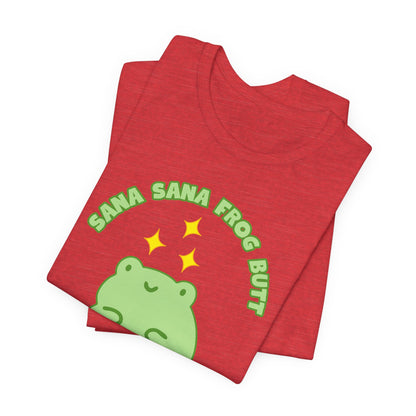 Sana Sana Frog Butt Tee | Silly Saying Graphic T-Shirt