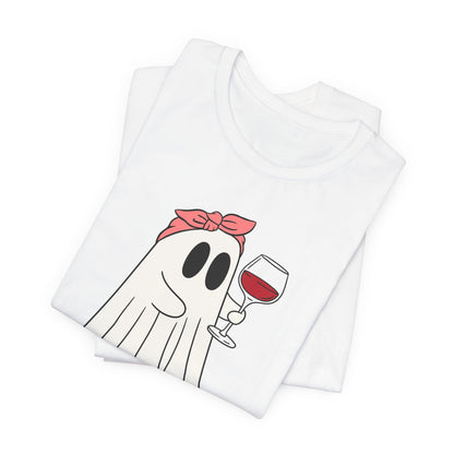 "I'm Just Here for the Boos" Tee | Women's Funny Halloween Graphic T-Shirt