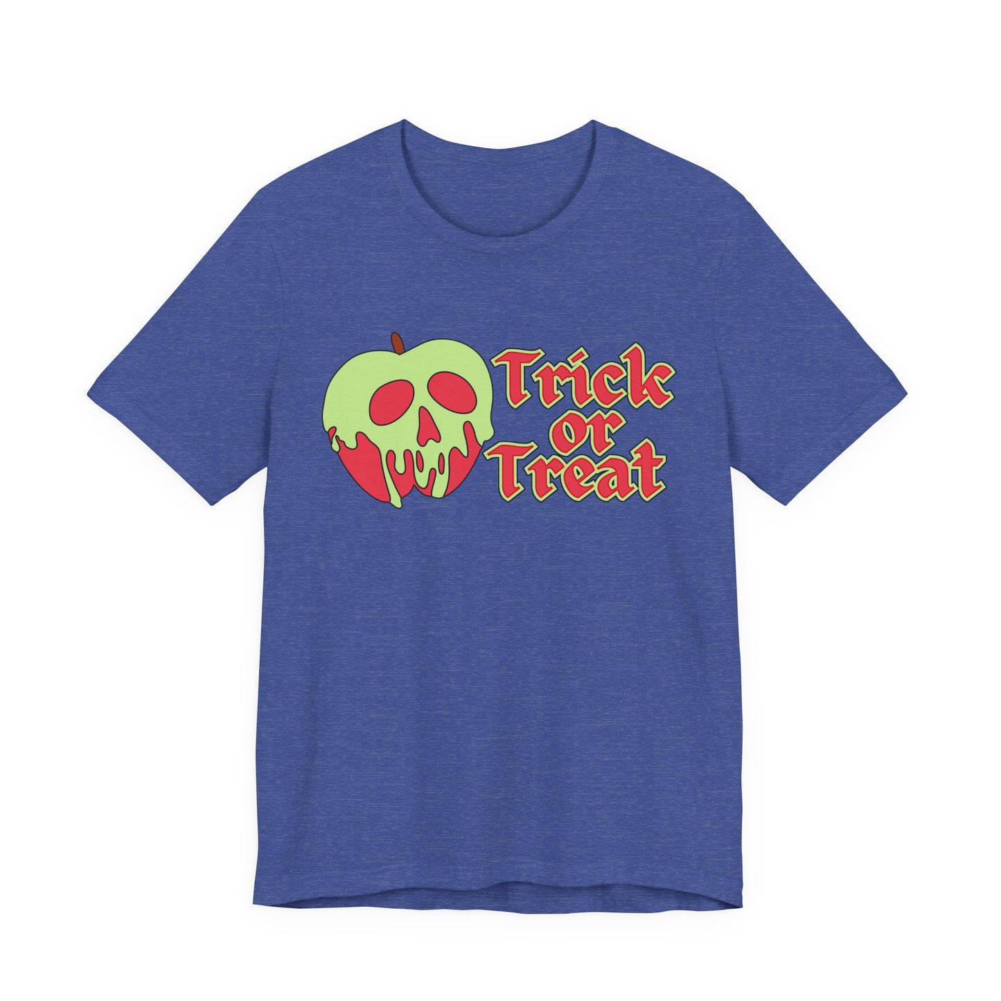 "Trick or Treat" Tee | Halloween Themed Apple Skull Graphic T-Shirt