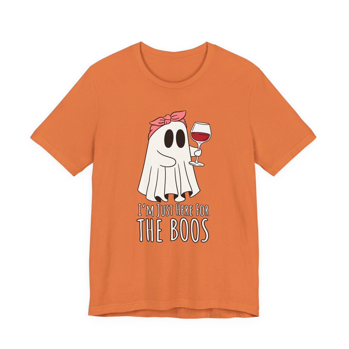"I'm Just Here for the Boos" Tee | Women's Funny Halloween Graphic T-Shirt