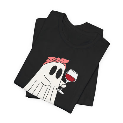 "I'm Just Here for the Boos" Tee | Women's Funny Halloween Graphic T-Shirt