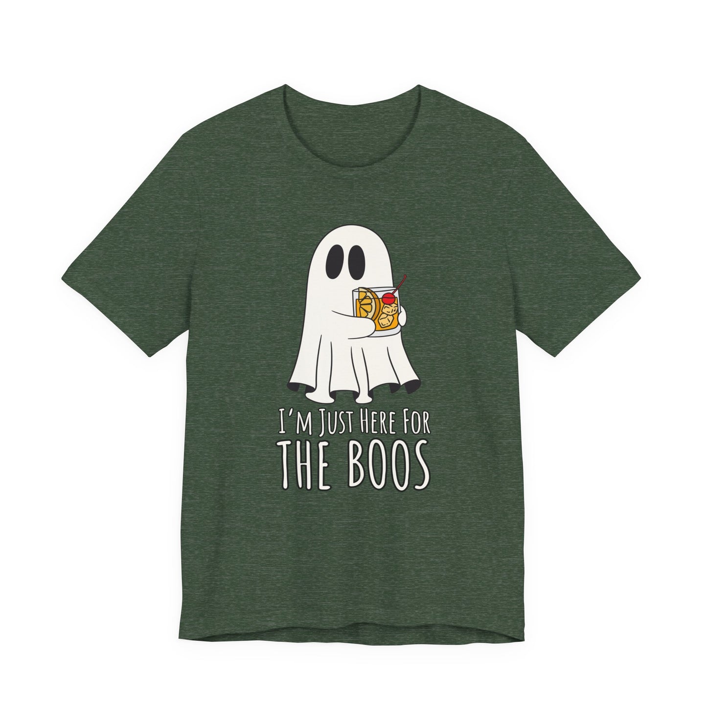 "I'm Just Here for the Boos" Tee | Men's Funny Halloween Graphic T-Shirt