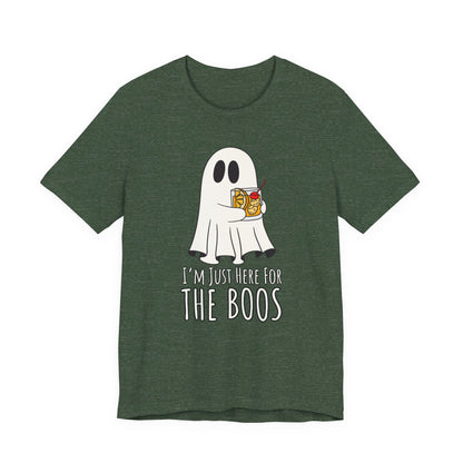 "I'm Just Here for the Boos" Tee | Men's Funny Halloween Graphic T-Shirt