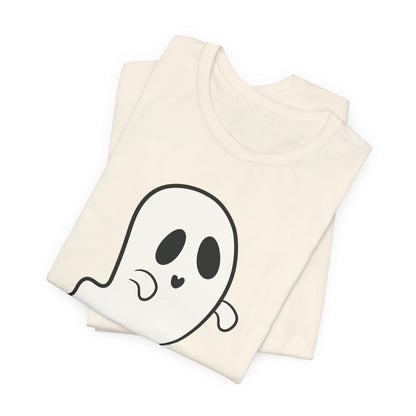 "Hey, Boo!" Ghost Tee | Cute Halloween Graphic T-Shirt