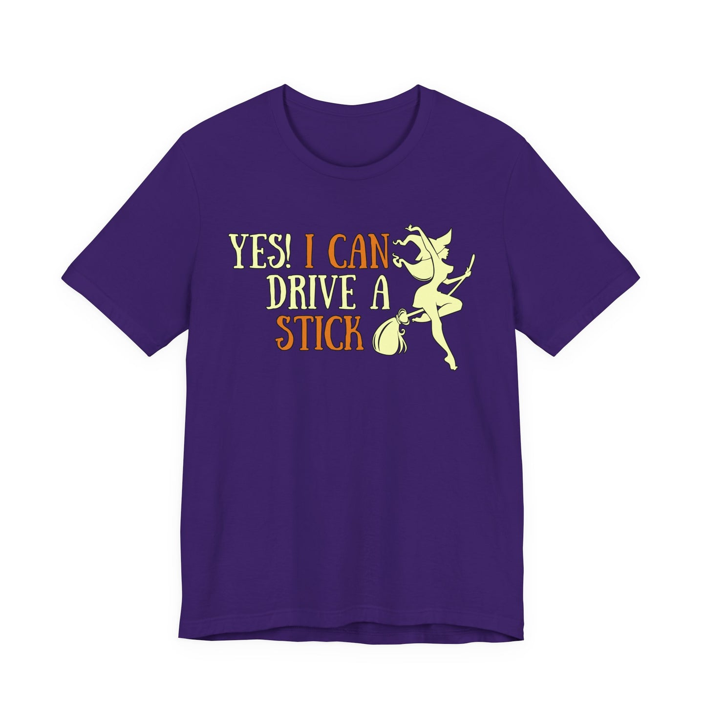 "Yes! I Can Drive a Stick" Tee | Hilarious Halloween Themed Graphic T-Shirt