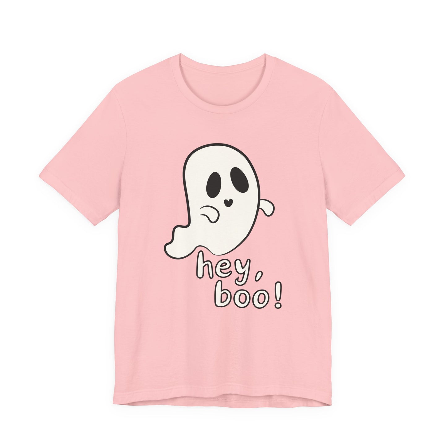 "Hey, Boo!" Ghost Tee | Cute Halloween Graphic T-Shirt