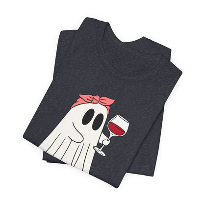 "I'm Just Here for the Boos" Tee | Women's Funny Halloween Graphic T-Shirt