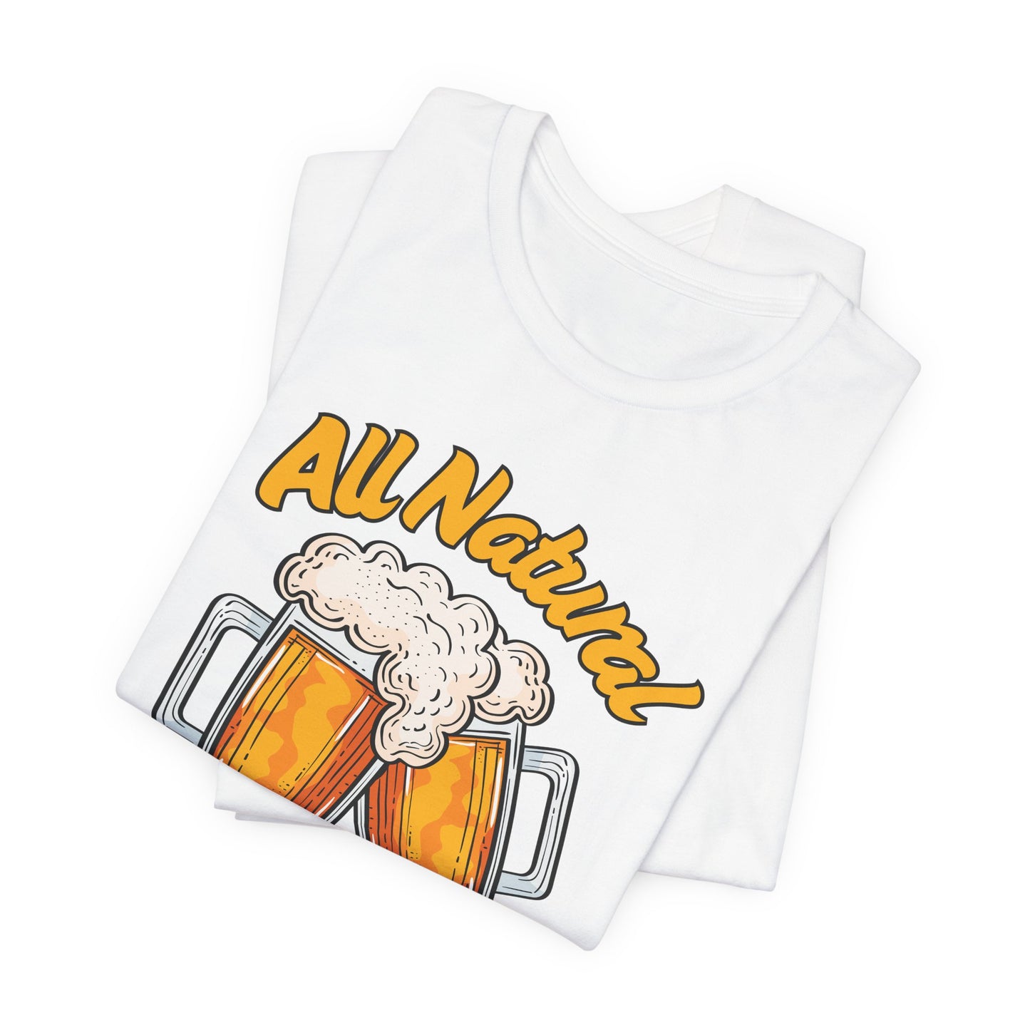 All Natural Beer Recycling Center Tee | Funny Beer Graphic T-Shirt