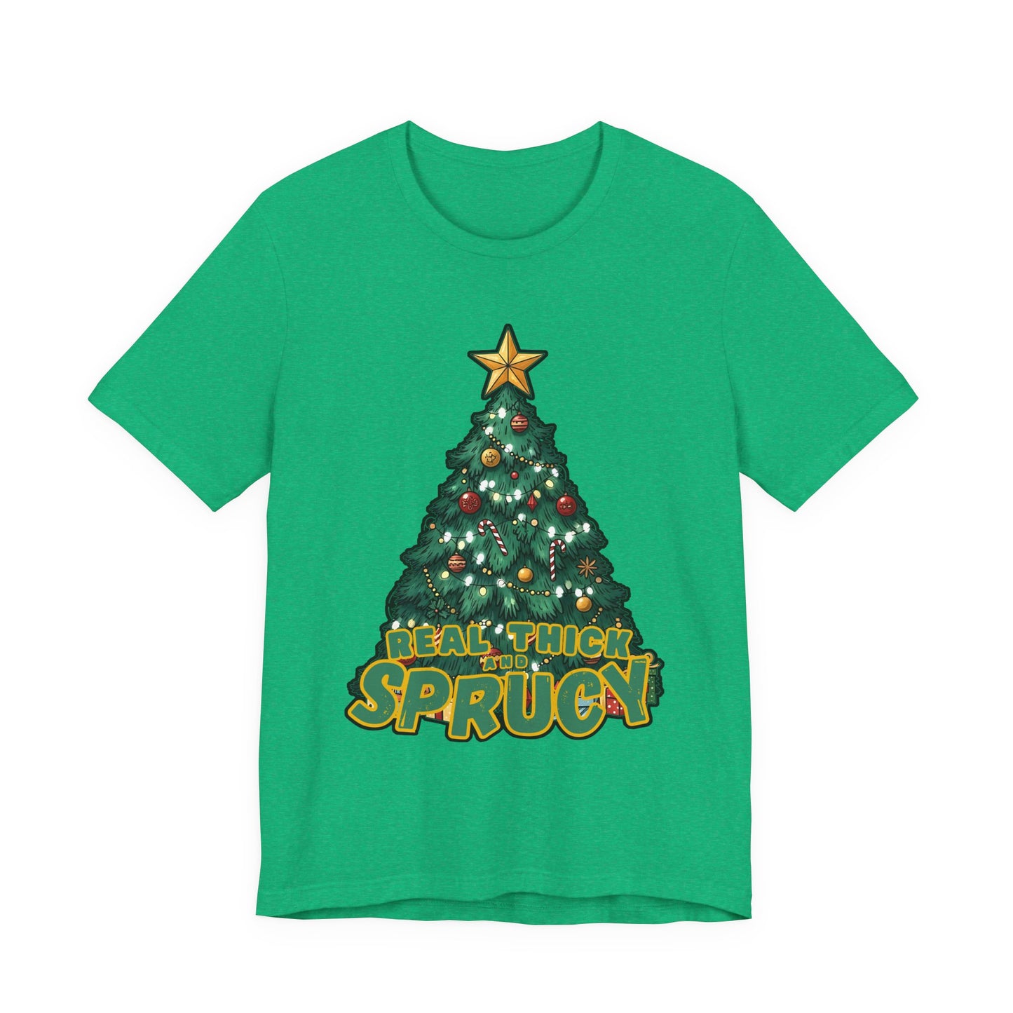 Real Thick and Sprucy Tee | Holiday Tree Graphic T-Shirt