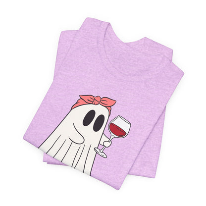 "I'm Just Here for the Boos" Tee | Women's Funny Halloween Graphic T-Shirt