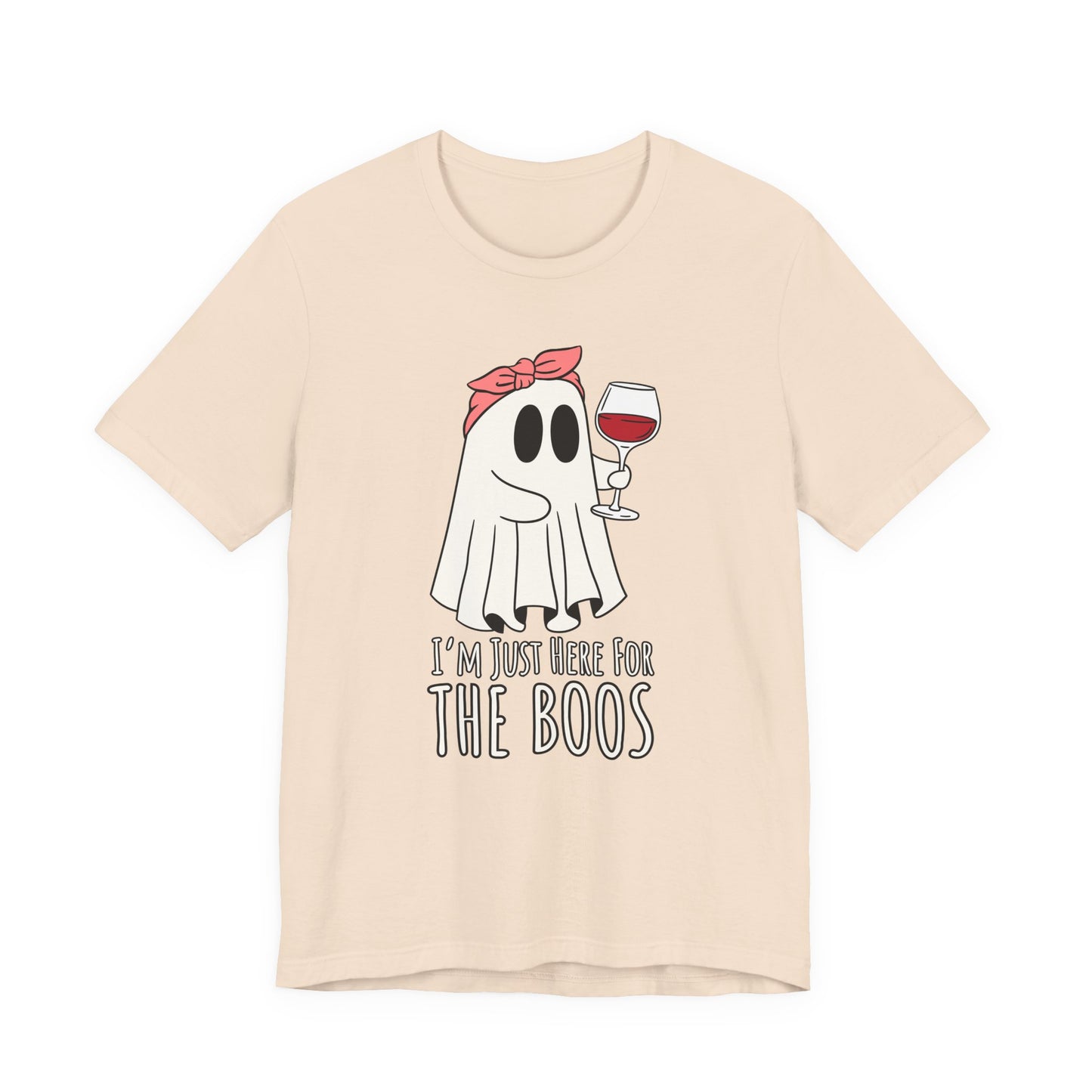 "I'm Just Here for the Boos" Tee | Women's Funny Halloween Graphic T-Shirt