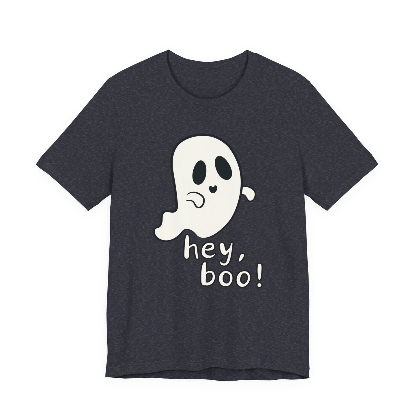 "Hey, Boo!" Ghost Tee | Cute Halloween Graphic T-Shirt