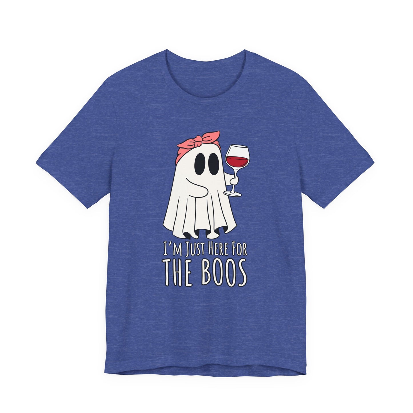 "I'm Just Here for the Boos" Tee | Women's Funny Halloween Graphic T-Shirt