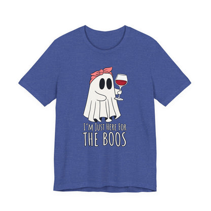 "I'm Just Here for the Boos" Tee | Women's Funny Halloween Graphic T-Shirt