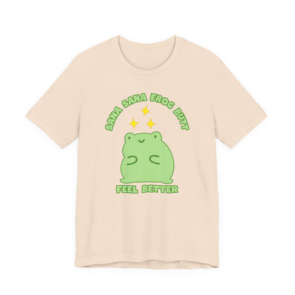 Sana Sana Frog Butt Tee | Silly Saying Graphic T-Shirt