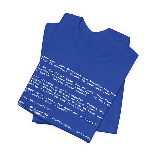 BSoD Tee | Tech Support Graphic T-Shirt