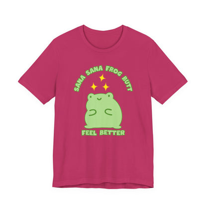 Sana Sana Frog Butt Tee | Silly Saying Graphic T-Shirt