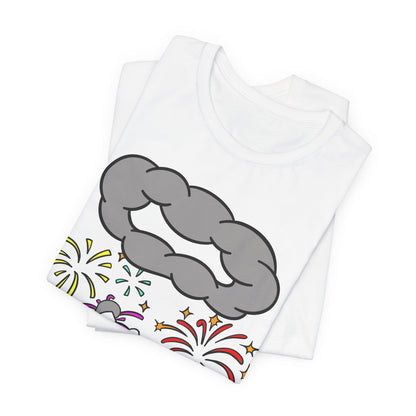 Alien Tourist T-Shirt in White, Folded View - Cryptid Collection