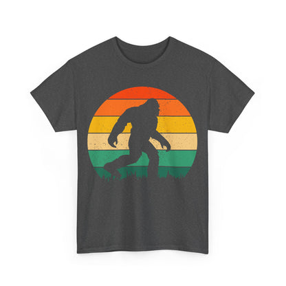 Bigfoot Silhouette T-Shirt in Dark Heather, Front View - Cryptid Collection