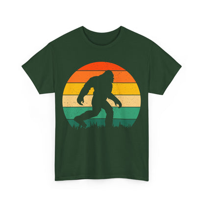 Bigfoot Silhouette T-Shirt in Forest Green, Front View - Cryptid Collection