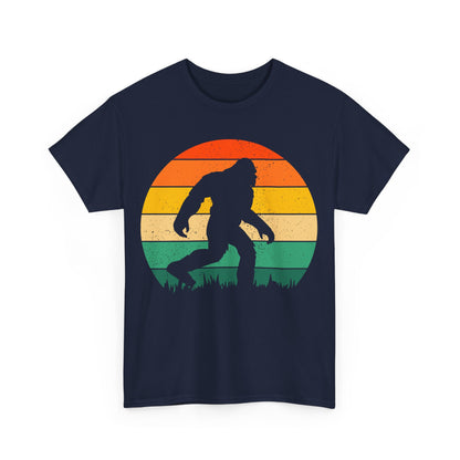Bigfoot Silhouette T-Shirt in Navy, Front View - Cryptid Collection