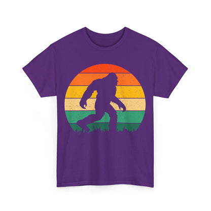 Bigfoot Silhouette T-Shirt in Purple, Front View - Cryptid Collection