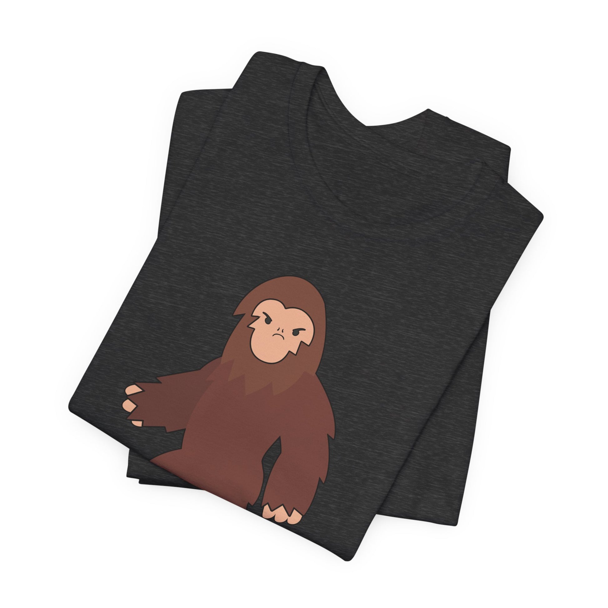 I Don't Believe You Exist Either T-Shirt in Dark Grey Heather, Folded View - Cryptid Collection