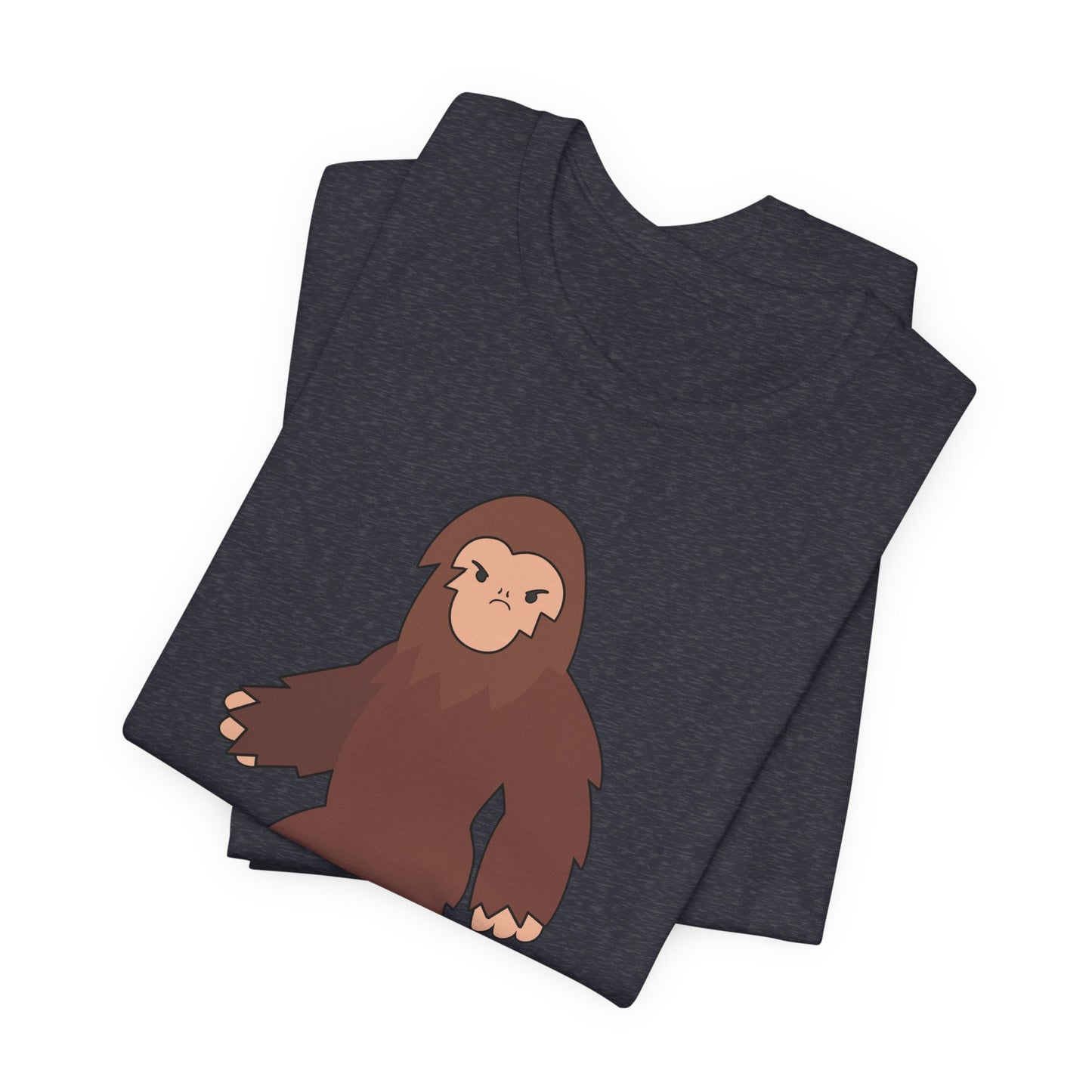 I Don't Believe You Exist Either T-Shirt in Heather Navy, Folded View - Cryptid Collection
