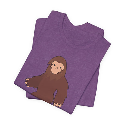 I Don't Believe You Exist Either T-Shirt in Heather Team Purple, Folded View - Cryptid Collection