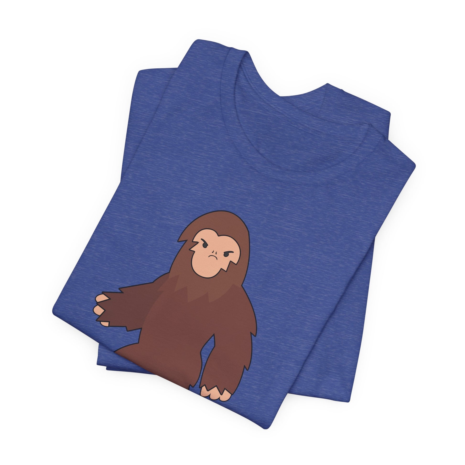 I Don't Believe You Exist Either T-Shirt in Heather True Royal, Folded View - Cryptid Collection
