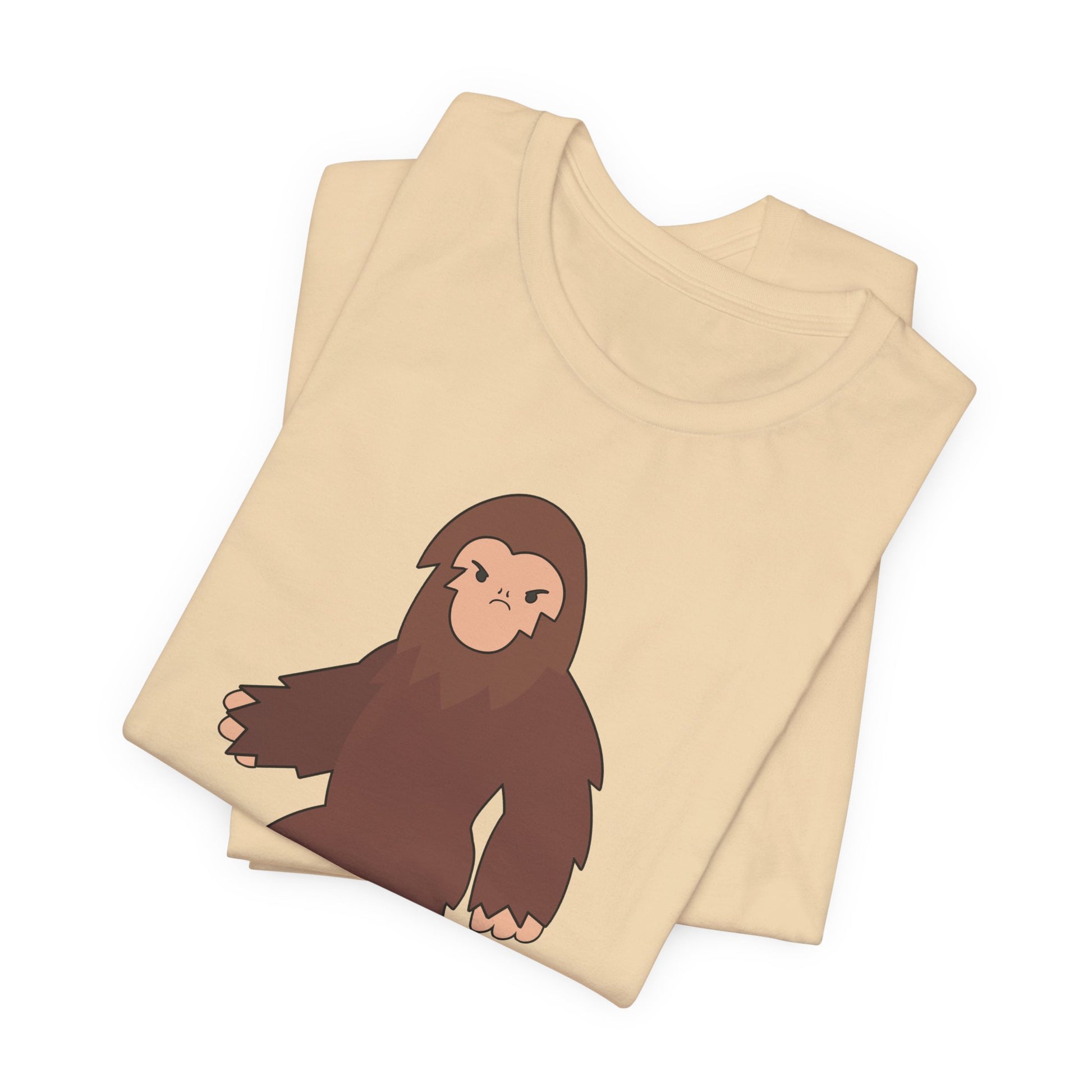I Don't Believe You Exist Either T-Shirt in Soft Cream, Folded View - Cryptid Collection