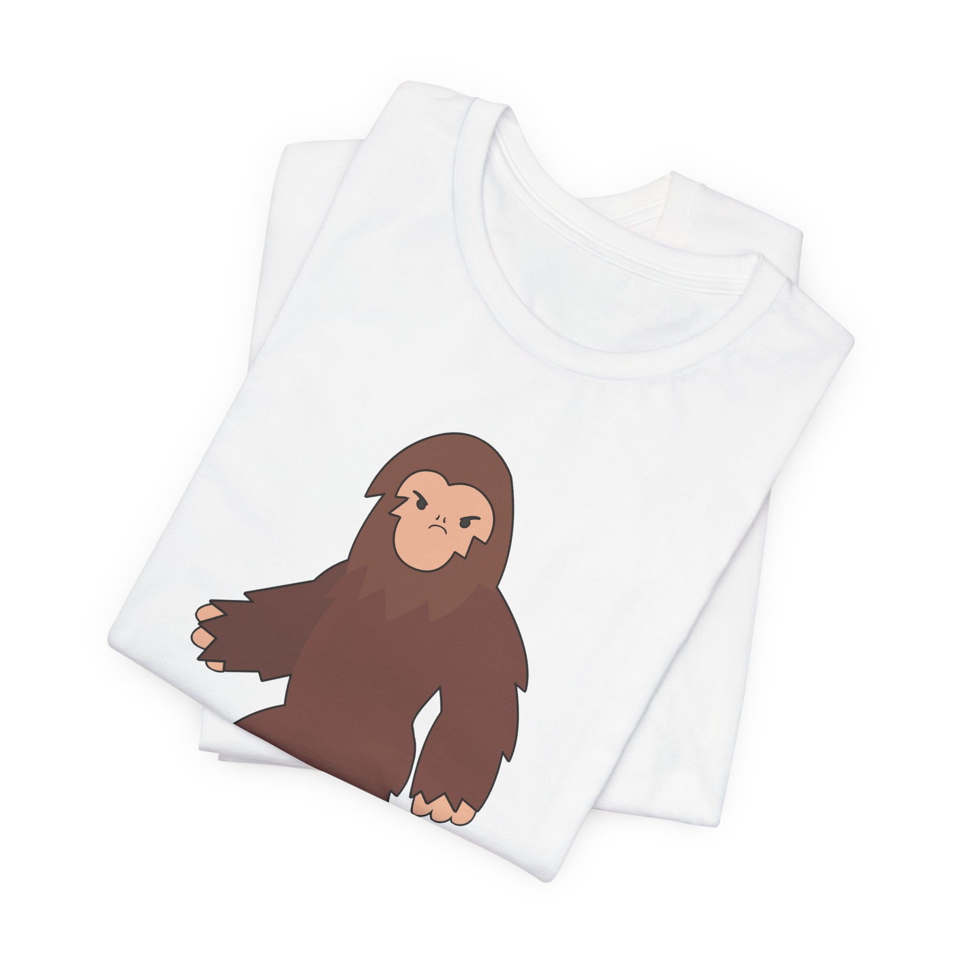 I Don't Believe You Exist Either T-Shirt in White, Folded View - Cryptid Collection