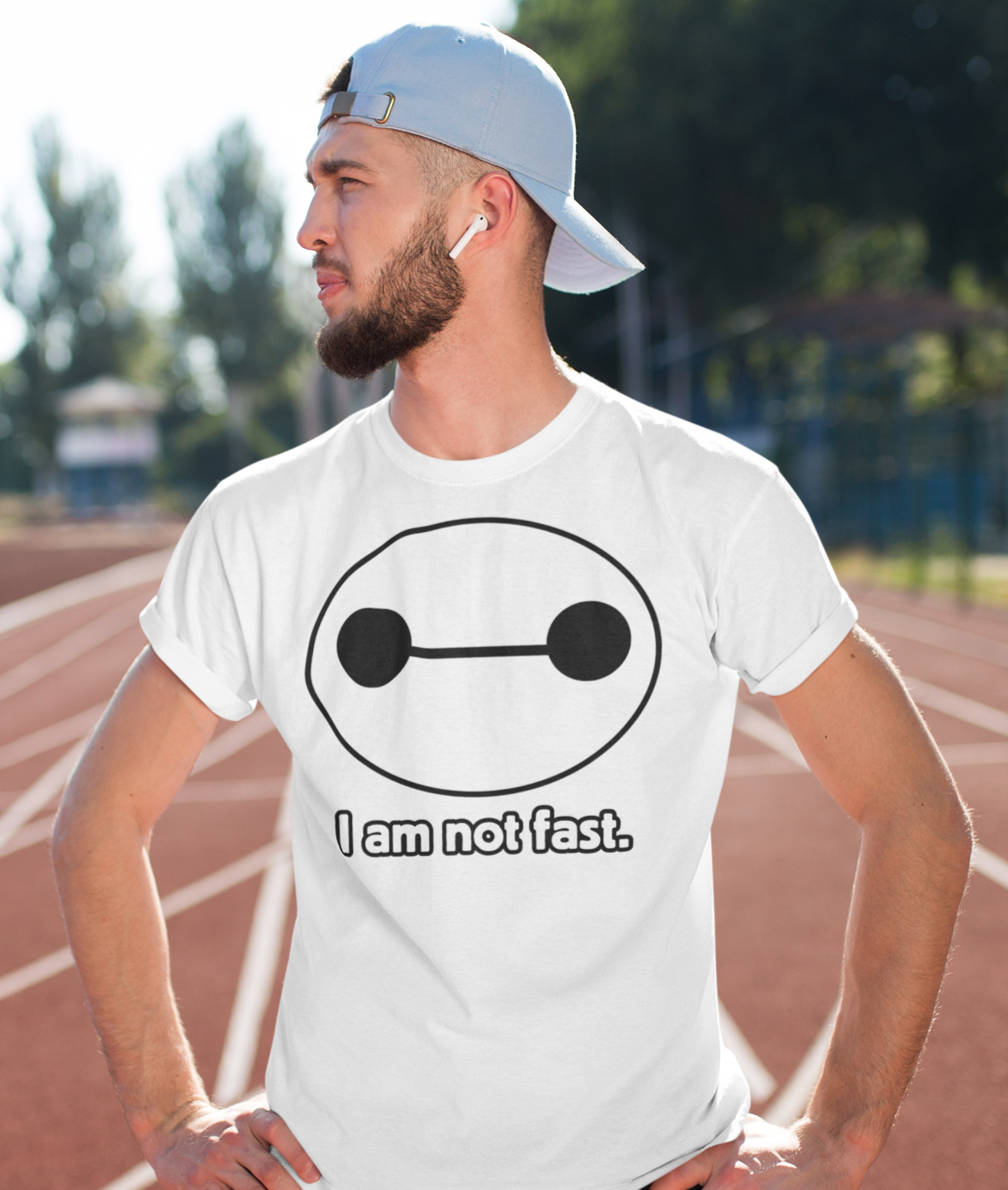 i am not fast. Tee